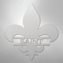 Custom Metal Wall Art - Personalized Fleur De Lis Monogram Plaque