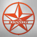 Custom Metal Wall Art - Personalized Lone Star Name Sign