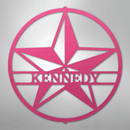 Custom Metal Wall Art - Personalized Lone Star Name Sign
