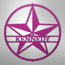 Custom Metal Wall Art - Personalized Lone Star Name Sign