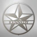 Custom Metal Wall Art - Personalized Lone Star Name Sign