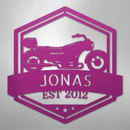 Custom Metal Wall Art - Personalized Motorbike Sign