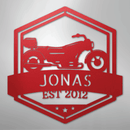 Custom Metal Wall Art - Personalized Motorbike Sign