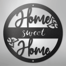 Metal Wall Art - Home Sweet Home Name Sign