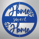 Metal Wall Art - Home Sweet Home Name Sign