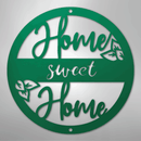Metal Wall Art - Home Sweet Home Name Sign