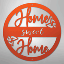 Metal Wall Art - Home Sweet Home Name Sign