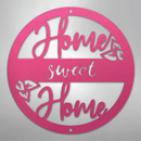 Metal Wall Art - Home Sweet Home Name Sign