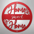 Metal Wall Art - Home Sweet Home Name Sign