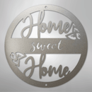 Metal Wall Art - Home Sweet Home Name Sign