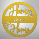 Metal Wall Art - Home Sweet Home Name Sign