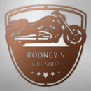 Custom Metal Wall Art - Personalized Biker Garage Name Plaque