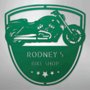 Custom Metal Wall Art - Personalized Biker Garage Name Plaque