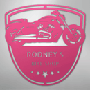 Custom Metal Wall Art - Personalized Biker Garage Name Plaque