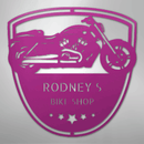 Custom Metal Wall Art - Personalized Biker Garage Name Plaque