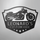 Custom Metal Wall Art - Personalized Biker Sign