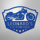 Custom Metal Wall Art - Personalized Biker Sign