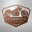 Custom Metal Wall Art - Personalized Biker Sign