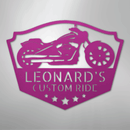 Custom Metal Wall Art - Personalized Biker Sign