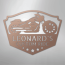 Custom Metal Wall Art - Personalized Biker Sign