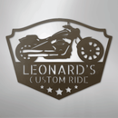 Custom Metal Wall Art - Personalized Biker Sign