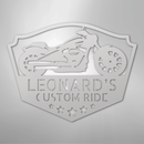 Custom Metal Wall Art - Personalized Biker Sign