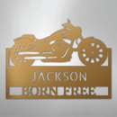 Custom Metal Wall Art - Personalized Biker Sign