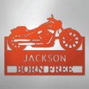 Custom Metal Wall Art - Personalized Biker Sign