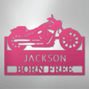 Custom Metal Wall Art - Personalized Biker Sign