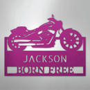 Custom Metal Wall Art - Personalized Biker Sign