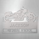 Custom Metal Wall Art - Personalized Biker Sign