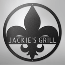 Custom Metal Wall Art - Personalized Fleur De Lis Sign