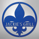 Custom Metal Wall Art - Personalized Fleur De Lis Sign