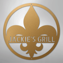 Custom Metal Wall Art - Personalized Fleur De Lis Sign