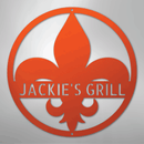 Custom Metal Wall Art - Personalized Fleur De Lis Sign
