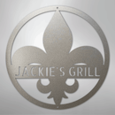 Custom Metal Wall Art - Personalized Fleur De Lis Sign