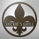 Custom Metal Wall Art - Personalized Fleur De Lis Sign