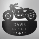 Custom Metal Wall Art - Personalized Biker Sign