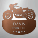 Custom Metal Wall Art - Personalized Biker Sign