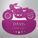 Custom Metal Wall Art - Personalized Biker Sign