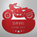 Custom Metal Wall Art - Personalized Biker Sign