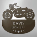 Custom Metal Wall Art - Personalized Biker Sign