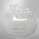 Custom Metal Wall Art - Personalized Biker Sign