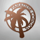 Custom Metal Wall Art - Personalized Palm Tree Name Monogram Sign