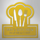 Custom Metal Wall Art - Personalized Kitchen Sign