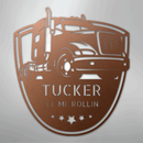 Custom Metal Wall Art - Personalized Trucking Sign