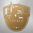 Custom Metal Wall Art - Personalized Trucking Sign