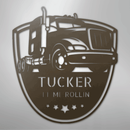 Custom Metal Wall Art - Personalized Trucking Sign