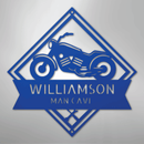 Custom Metal Wall Art - Personalized Biker Sign
