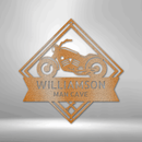 Custom Metal Wall Art - Personalized Biker Sign